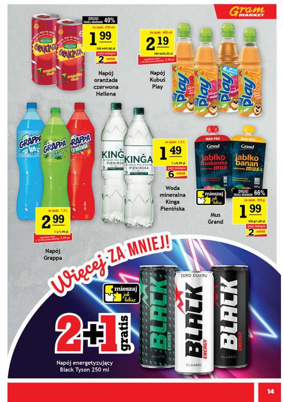Gram Market - gazetka promocyjna Gazetka od środy 01.07 do wtorku 07.07 - strona 14