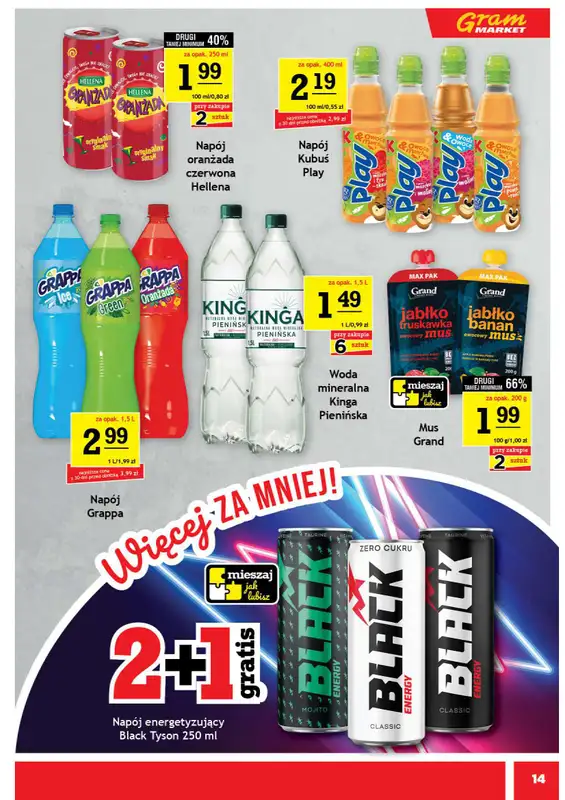 Gram Market - gazetka promocyjna Gazetka od środy 01.07 do wtorku 07.07 - strona 14