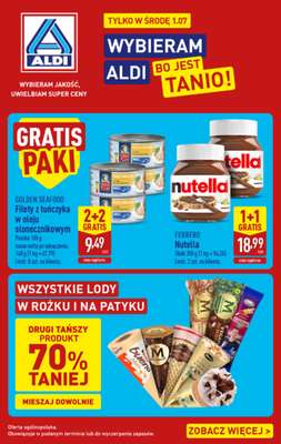 Aldi - gazetka promocyjna Najlepsze oferty na środę w Aldi! od środy 01.07 do środy 01.07
