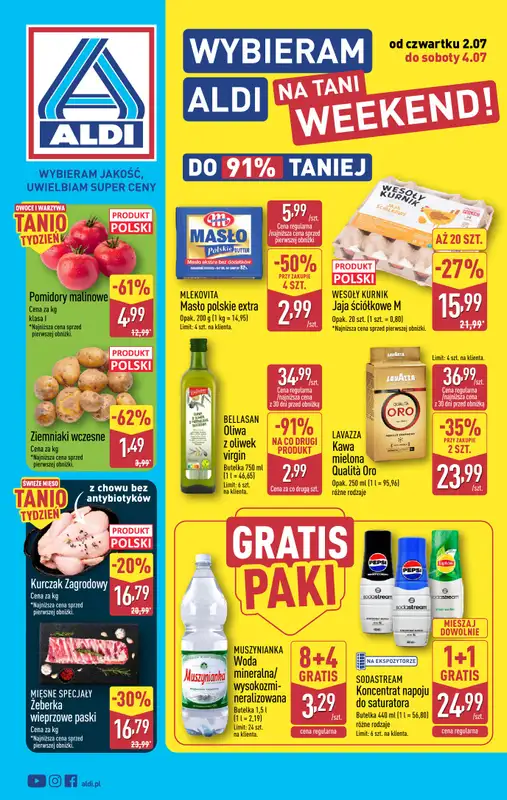 Aldi - gazetka promocyjna Weekend super cen w Aldi!  