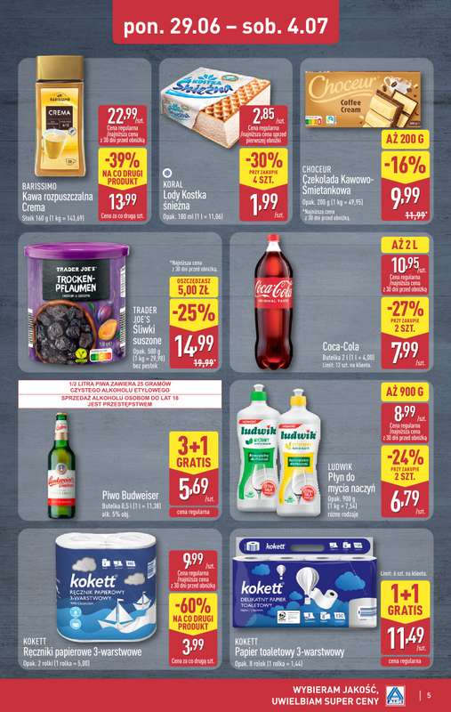 Aldi - gazetka promocyjna Weekend super cen w Aldi! od czwartku 02.07 do soboty 04.07 - strona 5