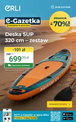 ERLI - gazetka promocyjna Tydzień okazji z Erli! od poniedziałku 29.06 do niedzieli 05.07