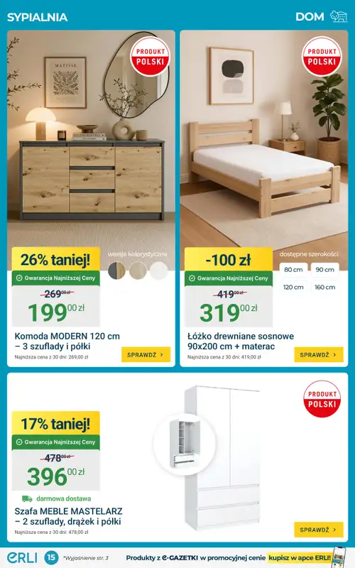 ERLI - gazetka promocyjna Tydzień okazji z Erli! od poniedziałku 29.06 do niedzieli 05.07 - strona 15