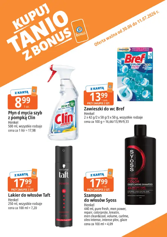 Leclerc - gazetka promocyjna Kupuj tanio z bonus od wtorku 30.06 do soboty 11.07 - strona 18
