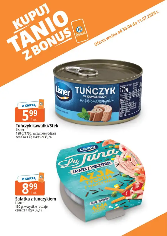 Leclerc - gazetka promocyjna Kupuj tanio z bonus od wtorku 30.06 do soboty 11.07 - strona 14