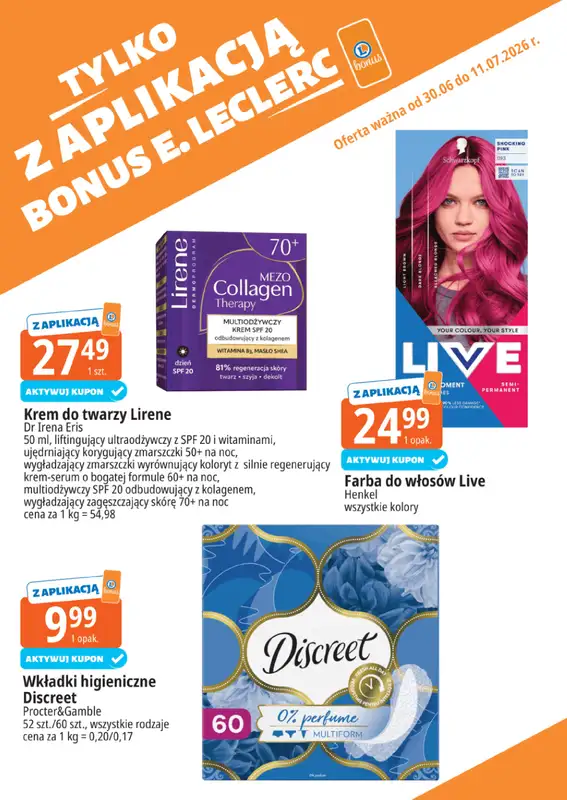 Leclerc - gazetka promocyjna Kupuj tanio z bonus od wtorku 30.06 do soboty 11.07 - strona 19