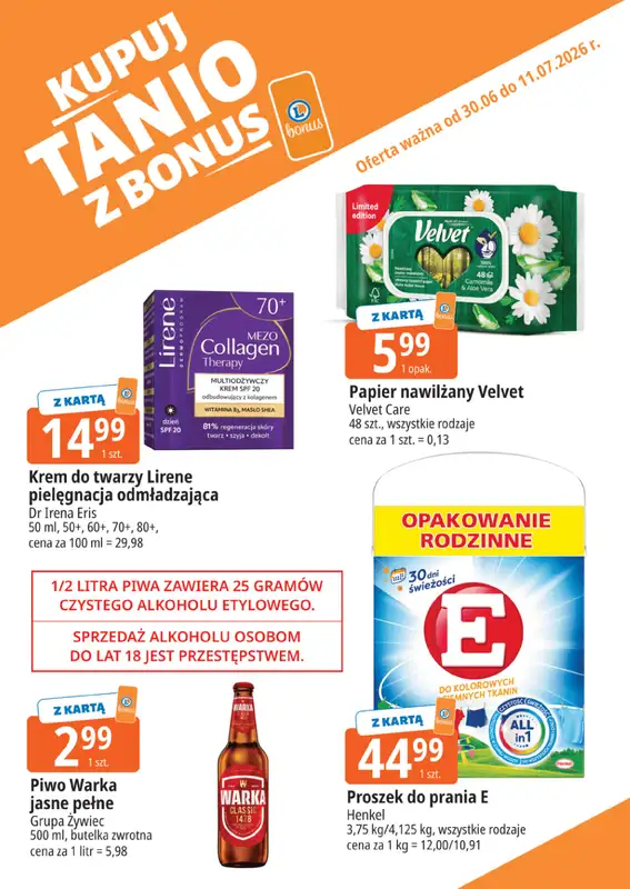 Leclerc - gazetka promocyjna Kupuj tanio z bonus od wtorku 30.06 do soboty 11.07 - strona 15