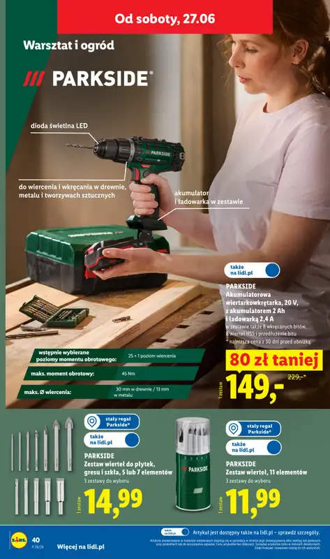 Lidl - gazetka promocyjna Katalog od poniedziałku 22.06 do soboty 27.06 - strona 50