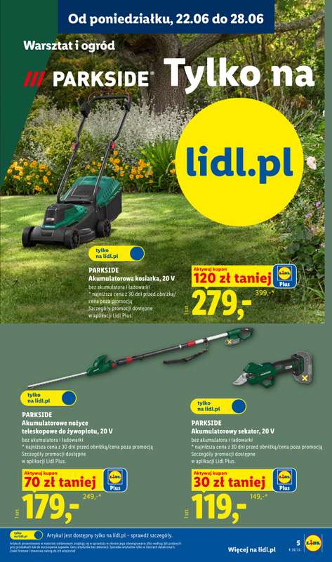 Lidl - gazetka promocyjna Katalog od poniedziałku 22.06 do soboty 27.06 - strona 5