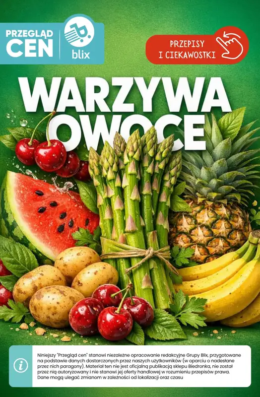 Biedronka - gazetka promocyjna Owoce i warzywa - przegląd cen i ciekawostki  