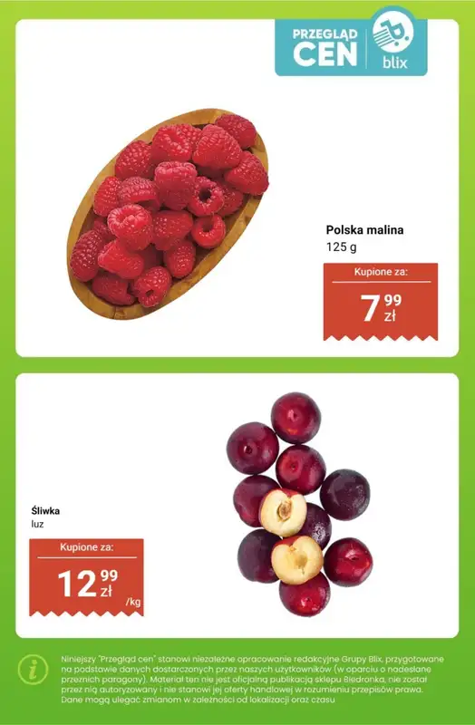 Biedronka - gazetka promocyjna Owoce i warzywa - przegląd cen i ciekawostki od poniedziałku 29.06 do soboty 04.07 - strona 15