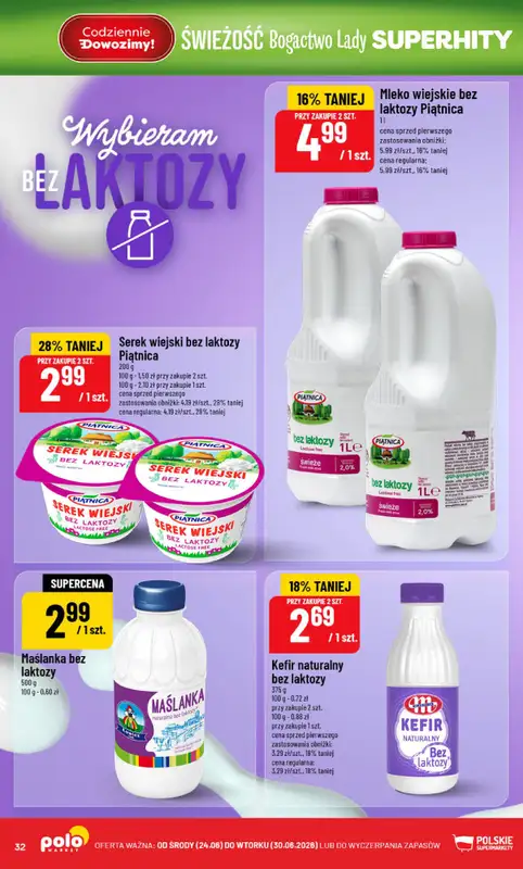 POLOmarket - gazetka promocyjna Gazetka od środy 24.06 do wtorku 30.06 - strona 32