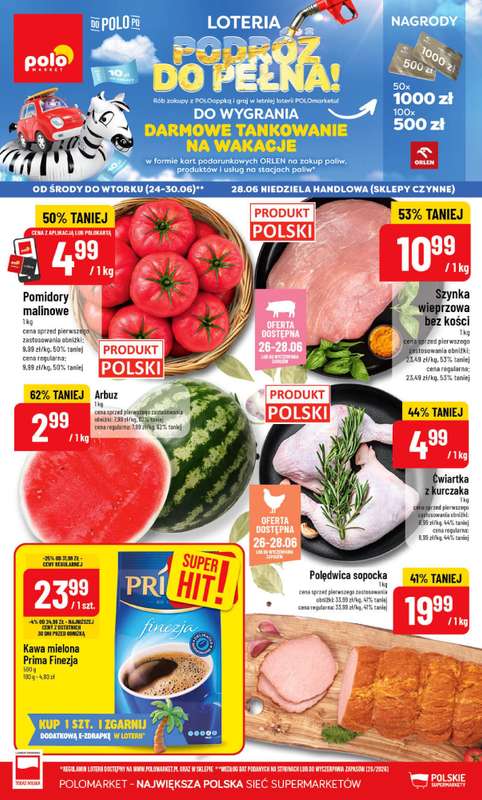 POLOmarket - gazetka promocyjna Gazetka od środy 24.06 do wtorku 30.06