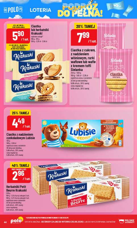 POLOmarket - gazetka promocyjna Gazetka od środy 24.06 do wtorku 30.06 - strona 44
