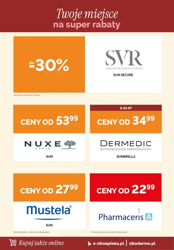 Ziko Dermo - gazetka promocyjna Twoje miejsce na ukojenie i nawilżenie skóry od czwartku 02.07 do środy 15.07 - strona 14