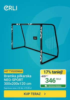 ERLI - gazetka promocyjna Hit tygodnia - Bramka piłkarska od środy 01.07 do niedzieli 05.07