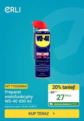 ERLI - gazetka promocyjna Hit tygodnia - Preparat WD-40 od piątku 03.07 do niedzieli 05.07