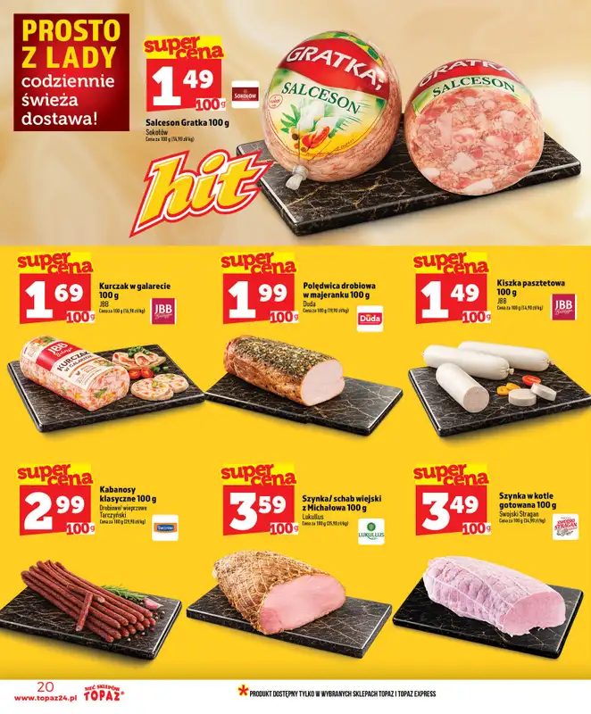 TOPAZ - gazetka promocyjna Nowa gazetka od czwartku, 02.07 od czwartku 02.07 do środy 08.07 - strona 20