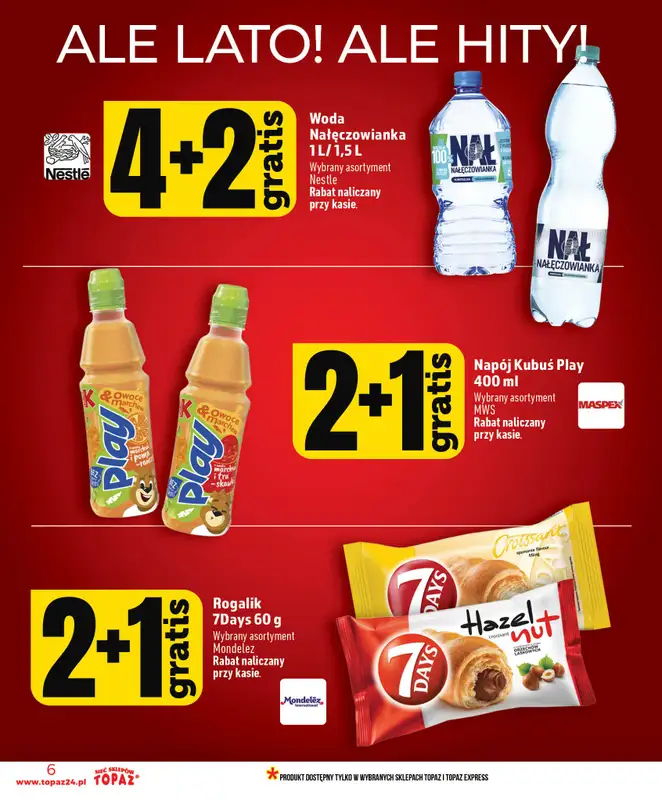 TOPAZ - gazetka promocyjna Nowa gazetka od czwartku, 02.07 od czwartku 02.07 do środy 08.07 - strona 6