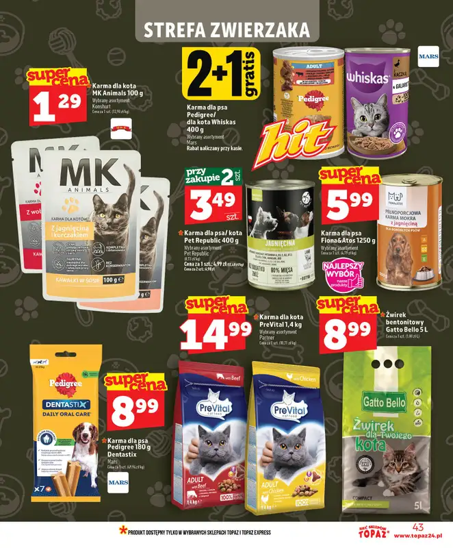TOPAZ - gazetka promocyjna Nowa gazetka od czwartku, 02.07 od czwartku 02.07 do środy 08.07 - strona 43