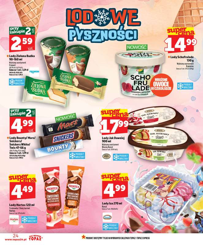 TOPAZ - gazetka promocyjna Nowa gazetka od czwartku, 02.07 od czwartku 02.07 do środy 08.07 - strona 24