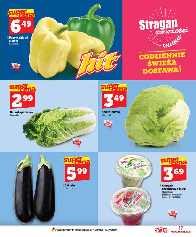 TOPAZ - gazetka promocyjna Nowa gazetka od czwartku, 02.07 od czwartku 02.07 do środy 08.07 - strona 17