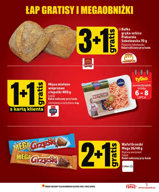 TOPAZ - gazetka promocyjna Nowa gazetka od czwartku, 02.07 od czwartku 02.07 do środy 08.07 - strona 5