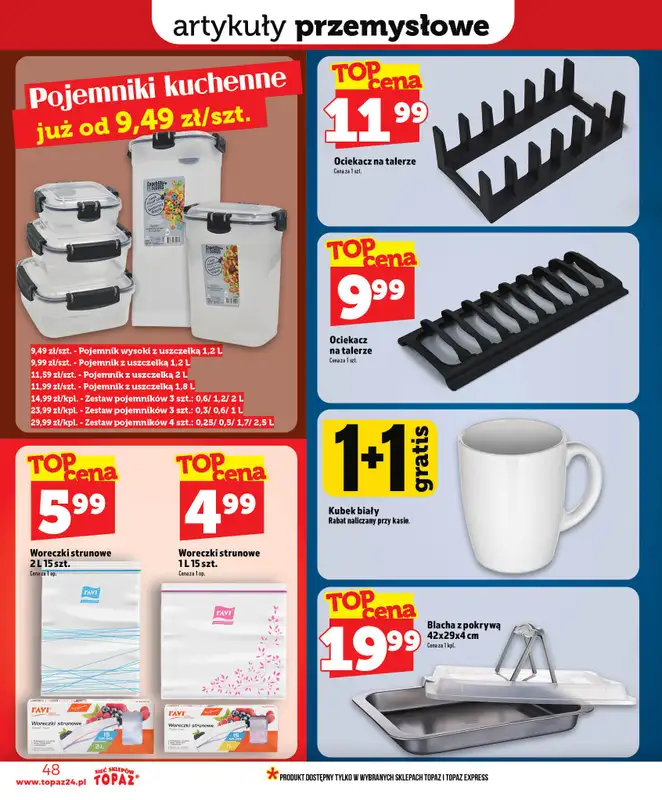 TOPAZ - gazetka promocyjna Nowa gazetka od czwartku, 02.07 od czwartku 02.07 do środy 08.07 - strona 48