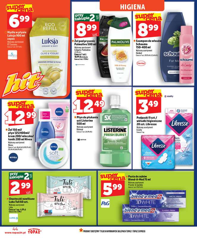 TOPAZ - gazetka promocyjna Nowa gazetka od czwartku, 02.07 od czwartku 02.07 do środy 08.07 - strona 44