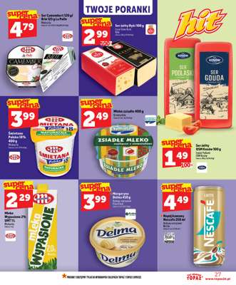 TOPAZ - gazetka promocyjna Nowa gazetka od czwartku, 02.07 od czwartku 02.07 do środy 08.07 - strona 27