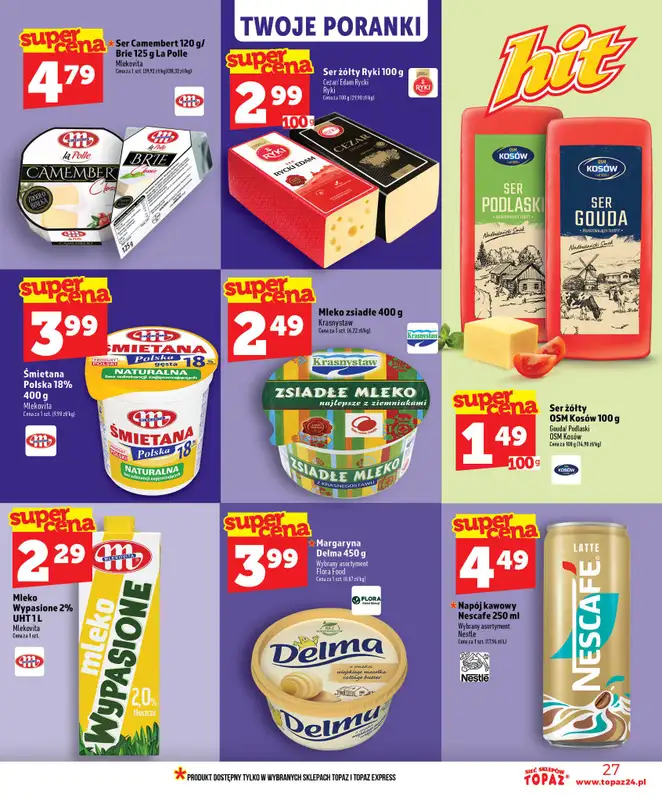 TOPAZ - gazetka promocyjna Nowa gazetka od czwartku, 02.07 od czwartku 02.07 do środy 08.07 - strona 27