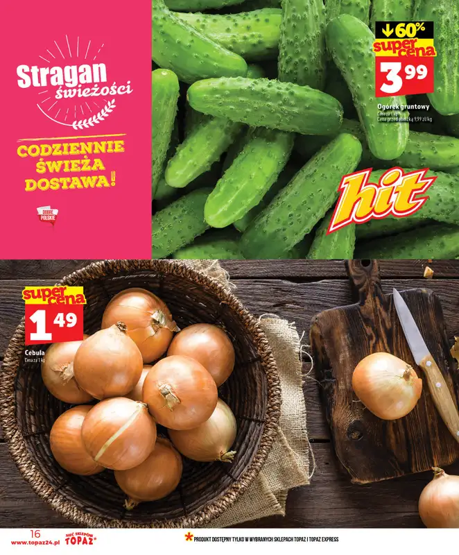 TOPAZ - gazetka promocyjna Nowa gazetka od czwartku, 02.07 od czwartku 02.07 do środy 08.07 - strona 16
