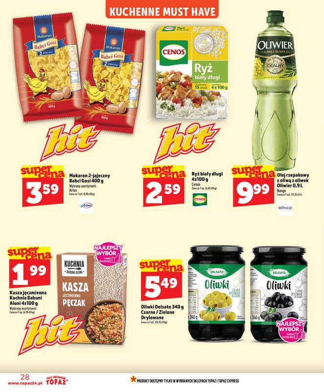 TOPAZ - gazetka promocyjna Nowa gazetka od czwartku, 02.07 od czwartku 02.07 do środy 08.07 - strona 28