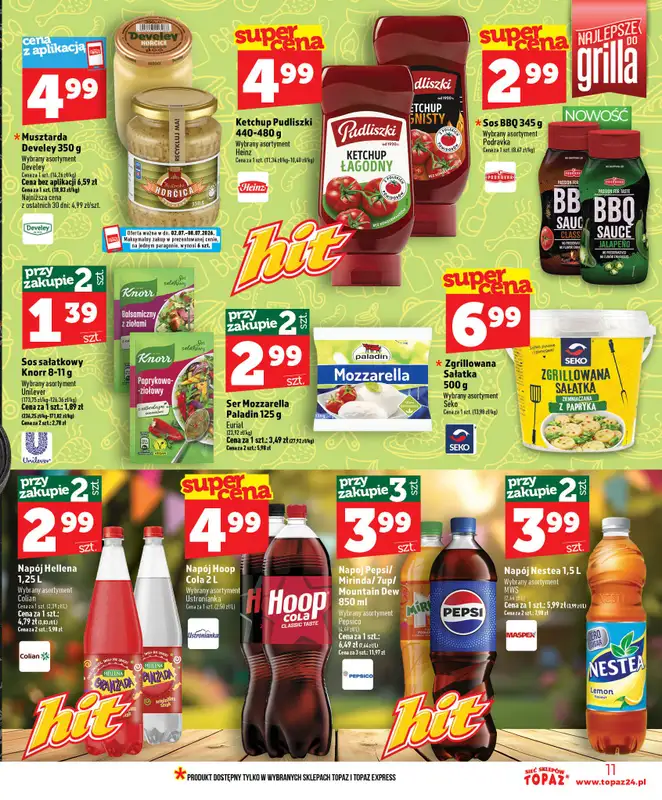 TOPAZ - gazetka promocyjna Nowa gazetka od czwartku, 02.07 od czwartku 02.07 do środy 08.07 - strona 11