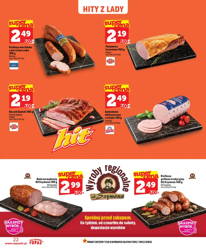 TOPAZ - gazetka promocyjna Nowa gazetka od czwartku, 02.07 od czwartku 02.07 do środy 08.07 - strona 22