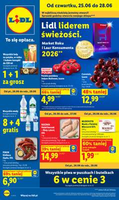 Lidl - gazetka promocyjna Oferta od czwartku od czwartku 25.06 do niedzieli 28.06
