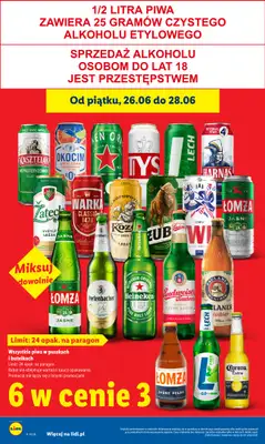 Lidl - gazetka promocyjna Oferta od czwartku od czwartku 25.06 do niedzieli 28.06 - strona 6