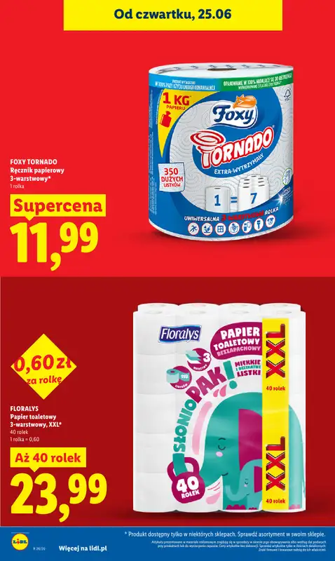 Lidl - gazetka promocyjna Oferta od czwartku od czwartku 25.06 do niedzieli 28.06 - strona 24