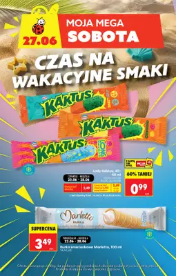 Biedronka - gazetka promocyjna Moja mega sobota od soboty 27.06 do soboty 27.06