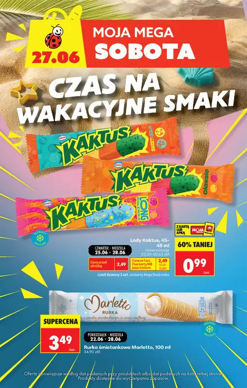 Biedronka - gazetka promocyjna Moja mega sobota  