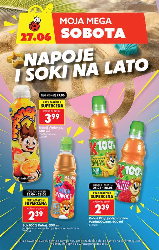 Biedronka - gazetka promocyjna Moja mega sobota od soboty 27.06 do soboty 27.06 - strona 3