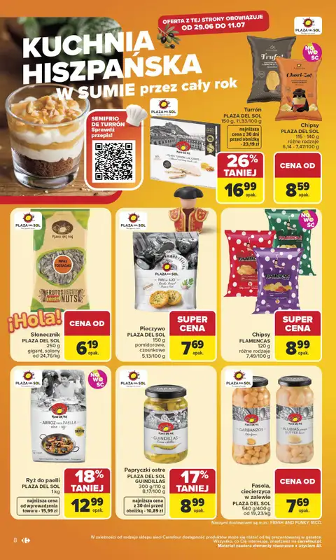 Carrefour Market - gazetka promocyjna Gazetka Kuchnia śródziemnomorska od poniedziałku 29.06 do soboty 11.07 - strona 8