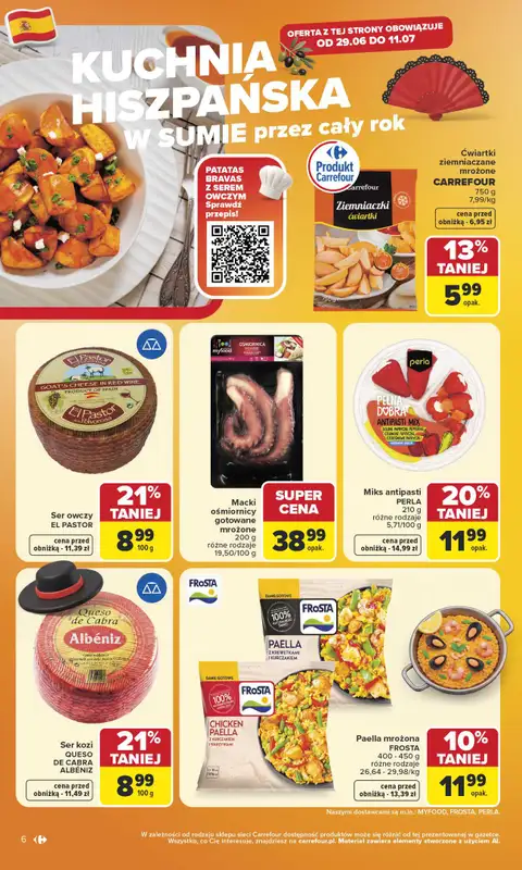 Carrefour Market - gazetka promocyjna Gazetka Kuchnia śródziemnomorska od poniedziałku 29.06 do soboty 11.07 - strona 6