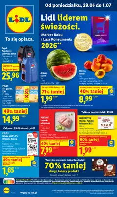 Lidl - gazetka promocyjna Oferta od poniedziałku od poniedziałku 29.06 do środy 01.07