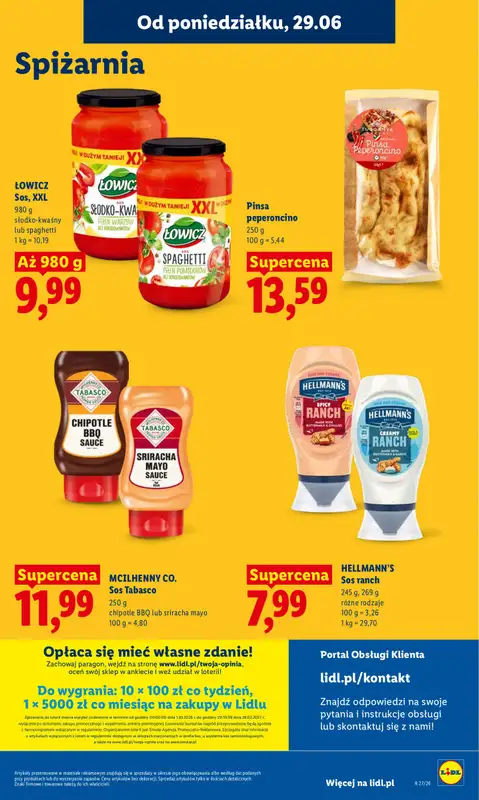 Lidl - gazetka promocyjna Oferta od poniedziałku od poniedziałku 29.06 do środy 01.07 - strona 49