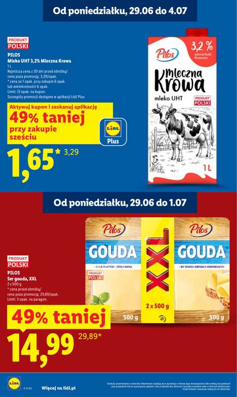 Lidl - gazetka promocyjna Oferta od poniedziałku od poniedziałku 29.06 do środy 01.07 - strona 4