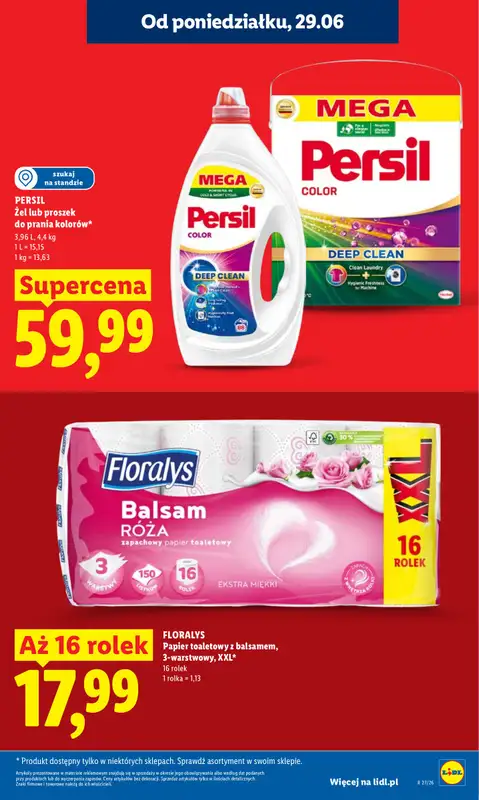 Lidl - gazetka promocyjna Oferta od poniedziałku od poniedziałku 29.06 do środy 01.07 - strona 15