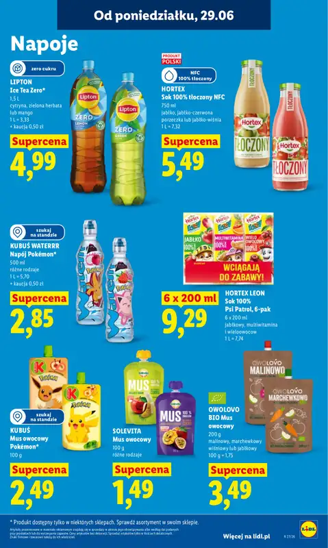 Lidl - gazetka promocyjna Oferta od poniedziałku od poniedziałku 29.06 do środy 01.07 - strona 65