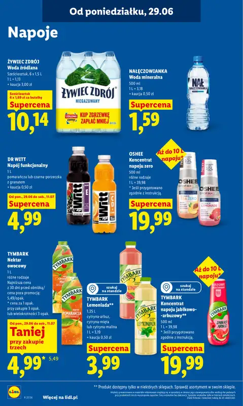 Lidl - gazetka promocyjna Oferta od poniedziałku od poniedziałku 29.06 do środy 01.07 - strona 64