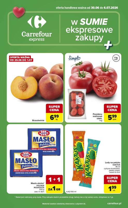 Carrefour Express - gazetka promocyjna Gazetka Express od wtorku 30.06 do poniedziałku 06.07